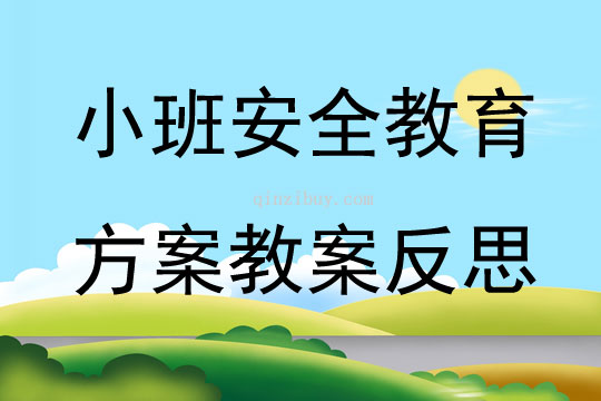 小班安全教育方案教案反思