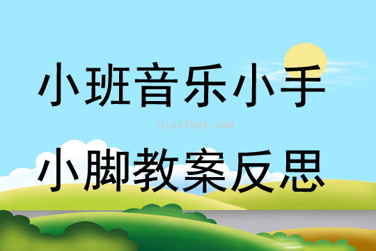 小班音乐小手小脚教案反思