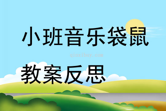 小班音乐袋鼠教案反思