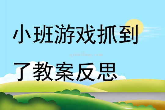 小班游戏抓到了教案反思