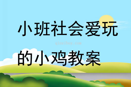 小班社会爱玩的小鸡教案