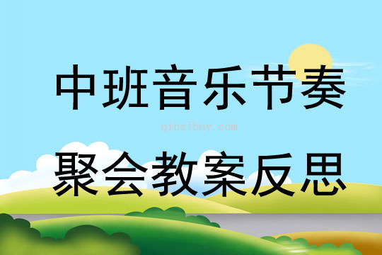 中班音乐节奏聚会教案反思