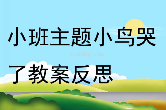 小班主题小鸟哭了教案反思