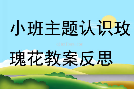 小班主题公开课认识玫瑰花教案反思