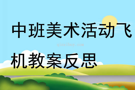 中班美术活动飞机教案反思