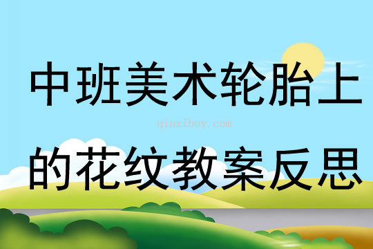 中班美术轮胎上的花纹教案反思