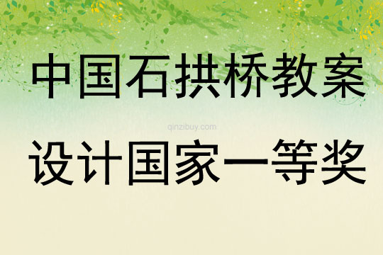 中国石拱桥教案设计国家一等奖