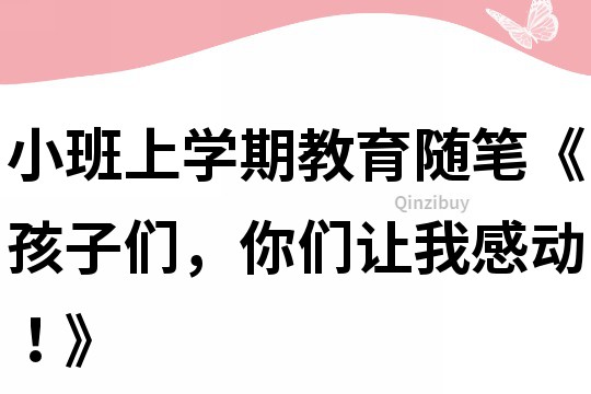 小班上学期教育随笔《孩子们，你们让我感动！》