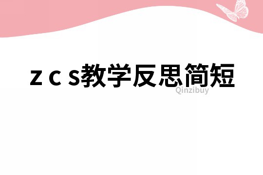 z c s教学反思简短