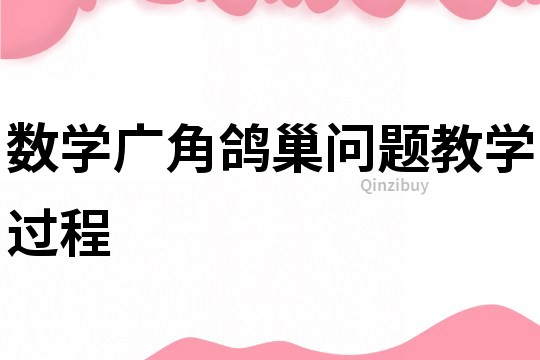 数学广角鸽巢问题教学过程