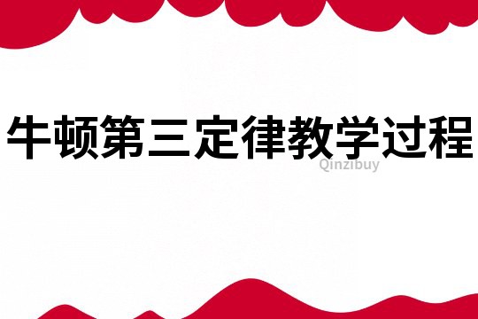 牛顿第三定律教学过程