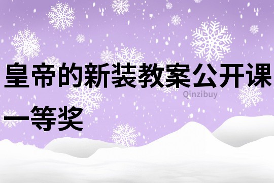 皇帝的新装教案公开课一等奖