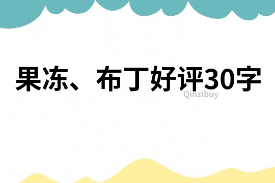 果冻、布丁好评30字