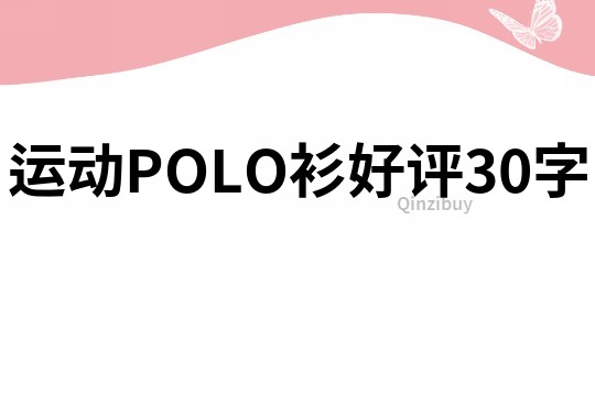 运动POLO衫好评30字