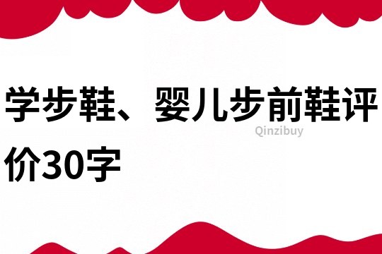 学步鞋、婴儿步前鞋评价30字