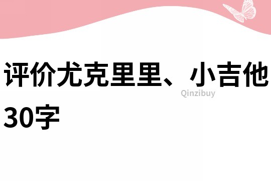 评价尤克里里、小吉他30字