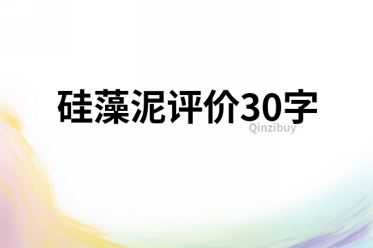 硅藻泥评价30字