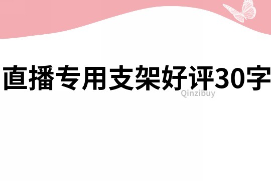 直播专用支架好评30字