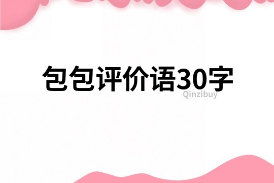 包包评价语30字