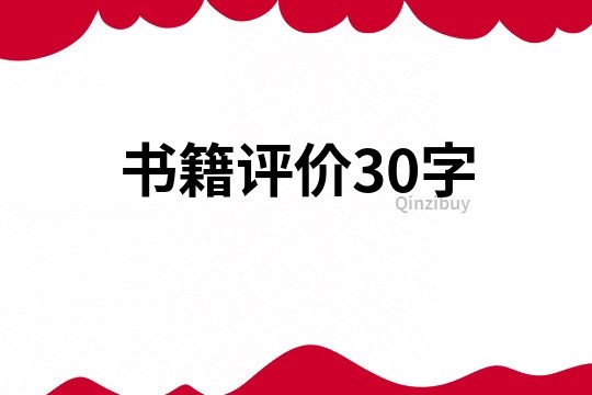 书籍评价30字