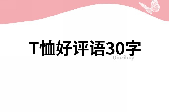 T恤好评语30字