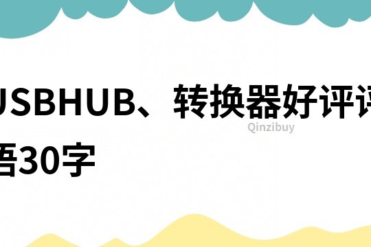 USBHUB、转换器好评评语30字