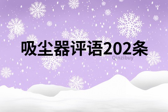 吸尘器评语202条