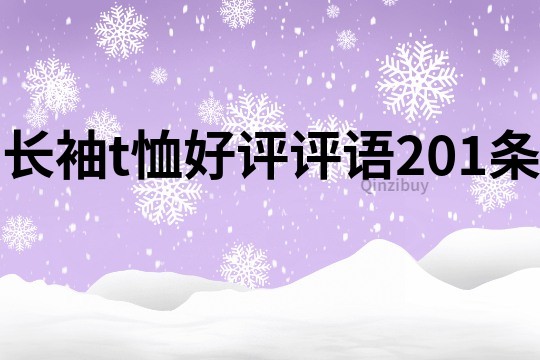 长袖t恤好评评语201条