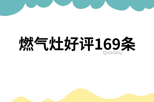 燃气灶好评169条