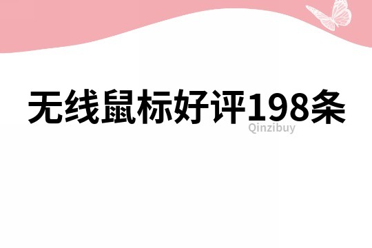 无线鼠标好评198条