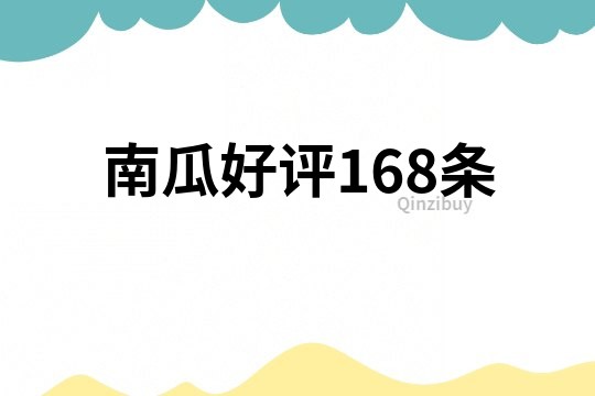 南瓜好评168条