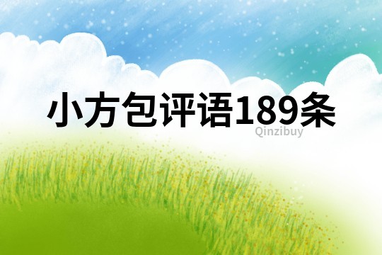 小方包评语189条