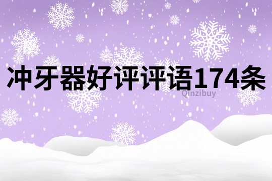 冲牙器好评评语174条