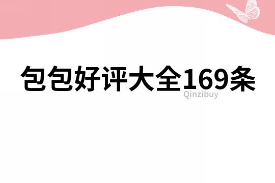 包包好评大全169条