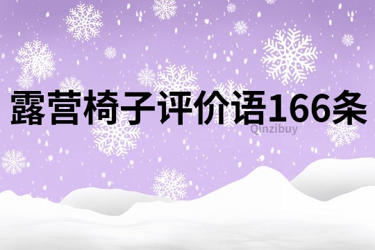 露营椅子评价语166条