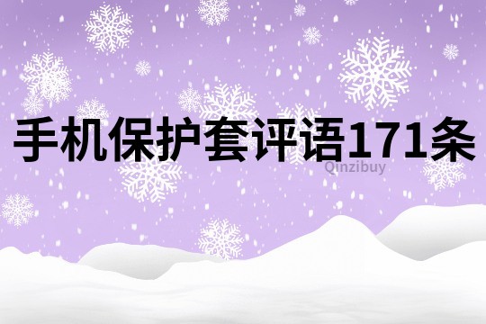 手机保护套评语171条