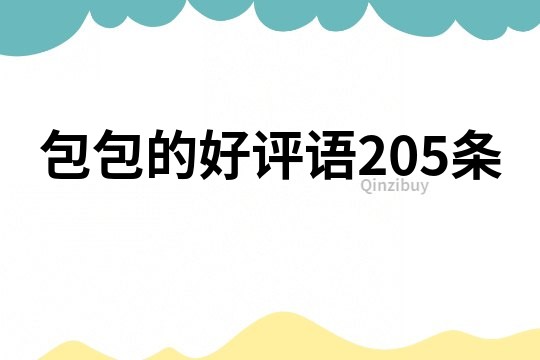 包包的好评语205条