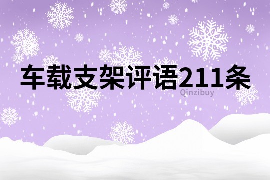 车载支架评语211条