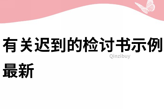 有关迟到的检讨书示例最新