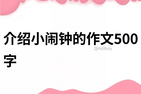 介绍小闹钟的作文500字