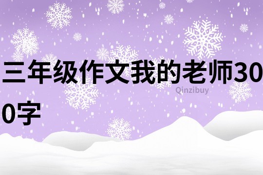 三年级作文我的老师300字