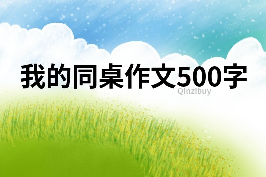 我的同桌作文500字