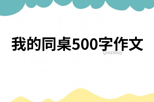 我的同桌500字作文