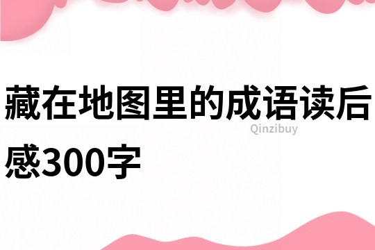 藏在地图里的成语读后感300字