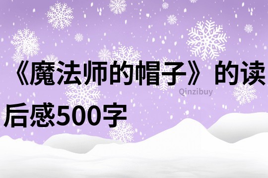 《魔法师的帽子》的读后感500字