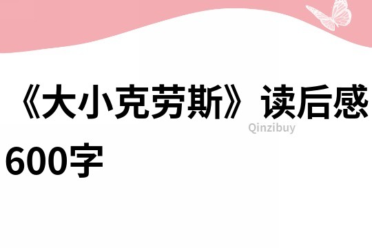 《大小克劳斯》读后感600字