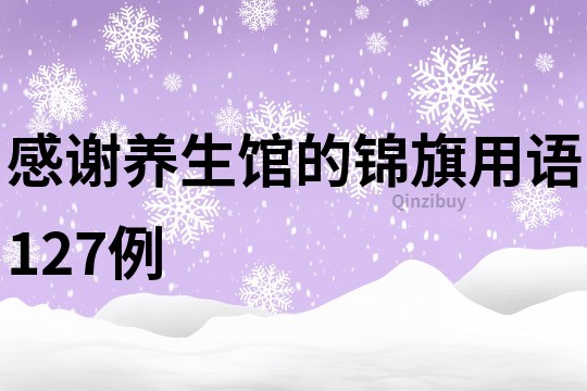 感谢养生馆的锦旗用语127例