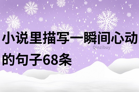 小说里描写一瞬间心动的句子68条