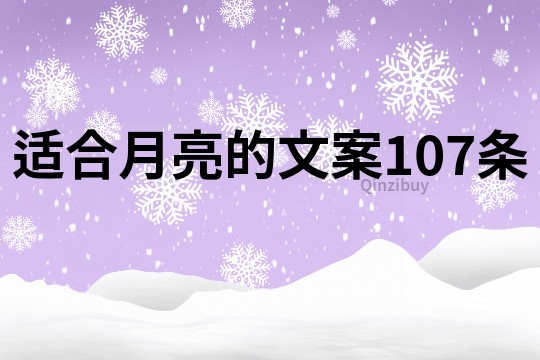 适合月亮的文案107条