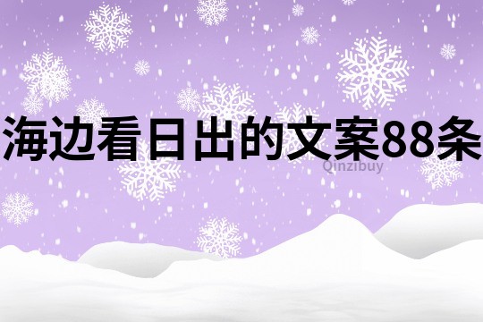 海边看日出的文案88条